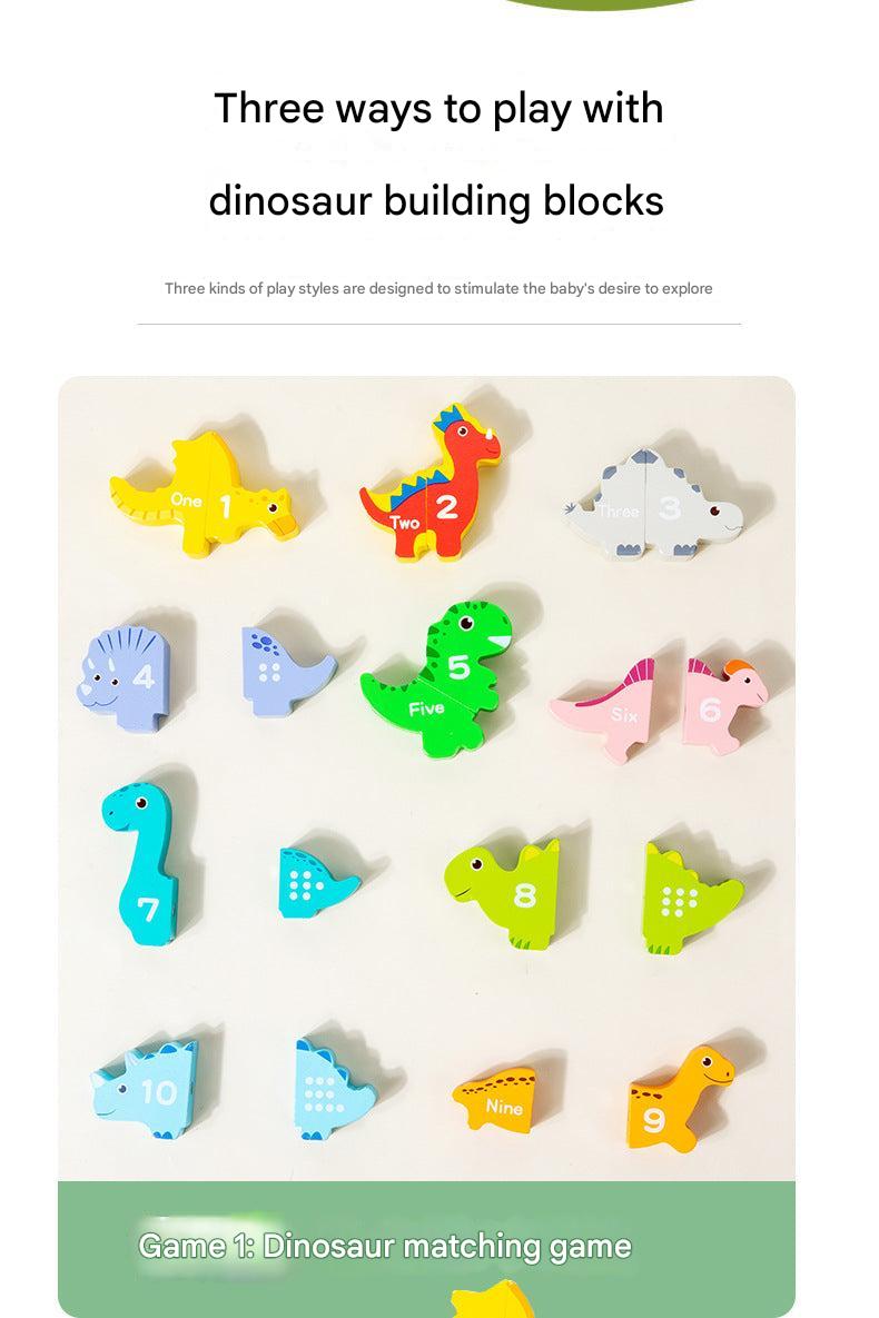 Educational Magnetic Dinosaur Toy with various shapes