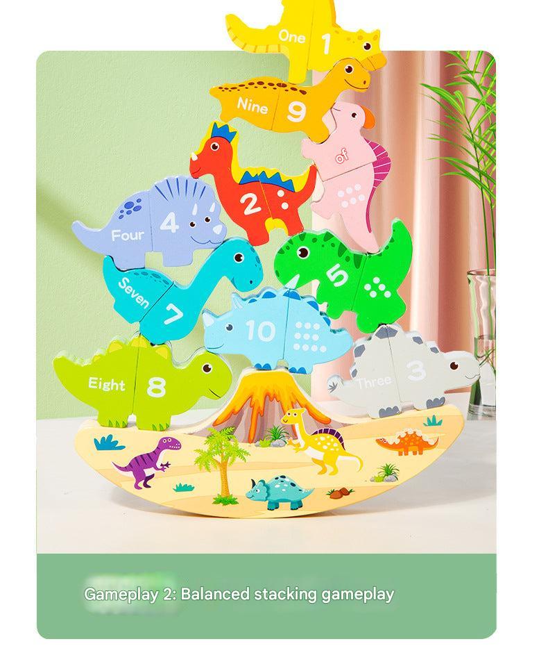 Toddler using stacking toy for motor skills