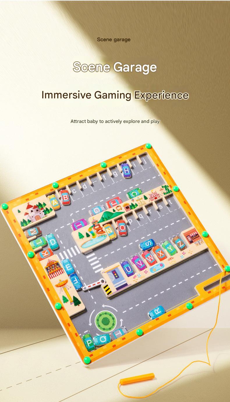 Colorful and fun design of learning maze for kids