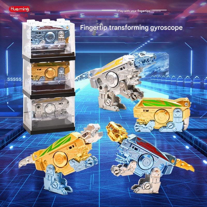 Close up of transformable fidget spinner educational toy