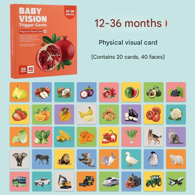 Comparative image of infant visual stimulation cards 9