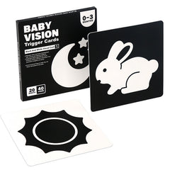 Infant stimulation card featuring bold patterns 5