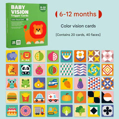 Safe and durable infant visual card design 8