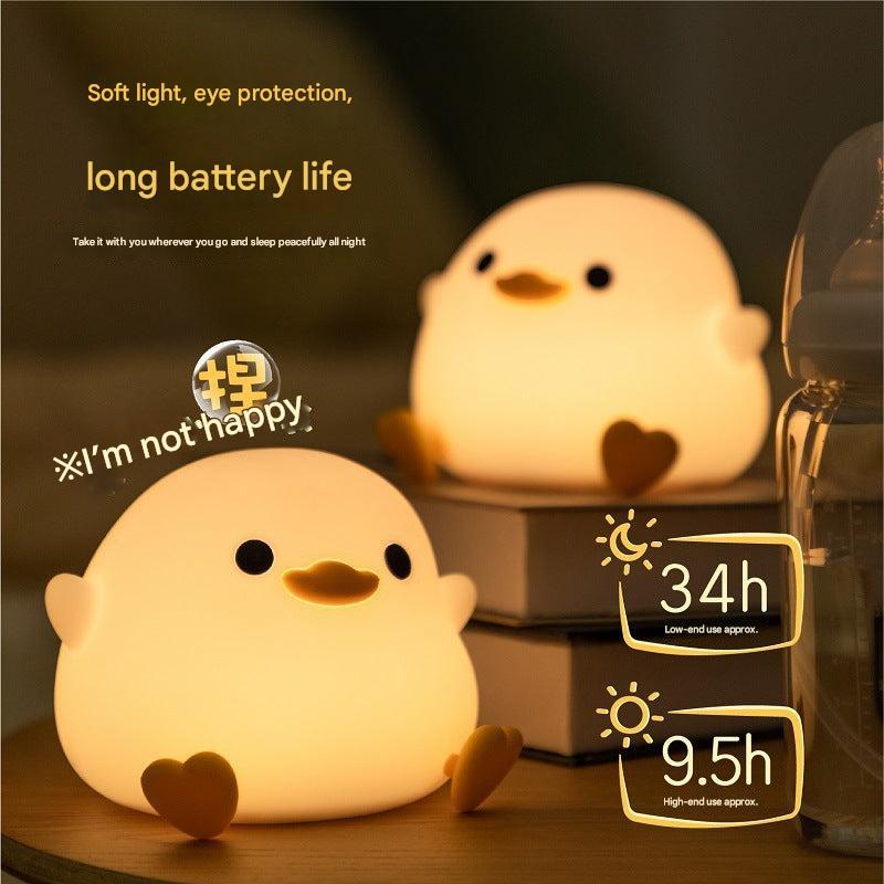 Silicone Duck Night Light - Side Angle