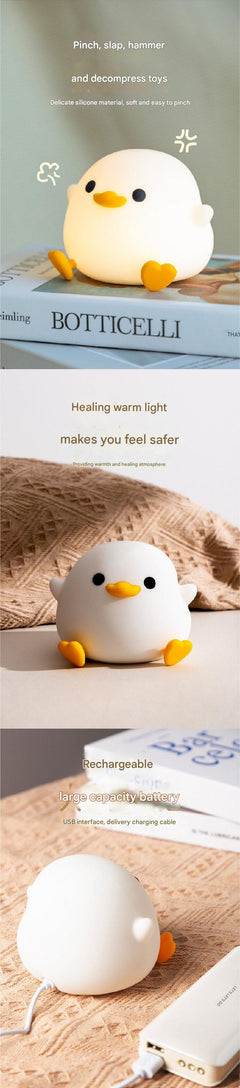 Silicone Duck Night Light - Touch Control