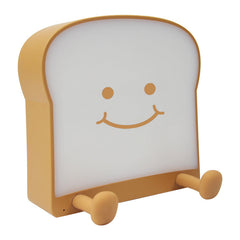 Cute Toast Bread Night Light illuminating a bedroom