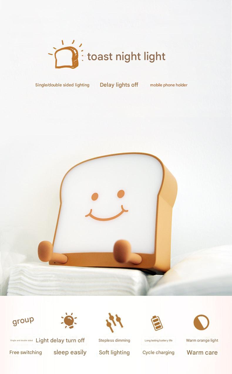 Cute Toast Bread Night Light in a nursery