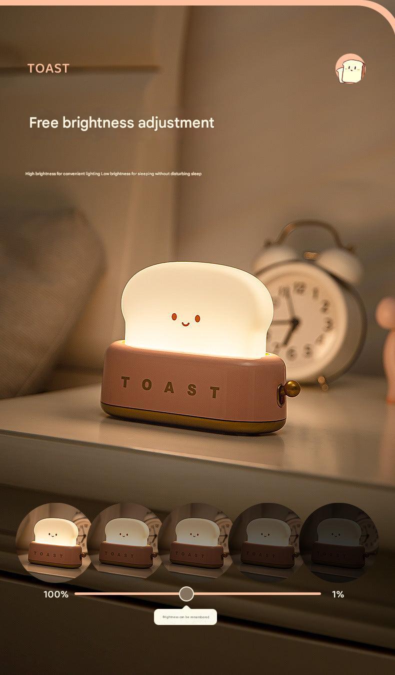 Close-up of USB charging port on the lamp