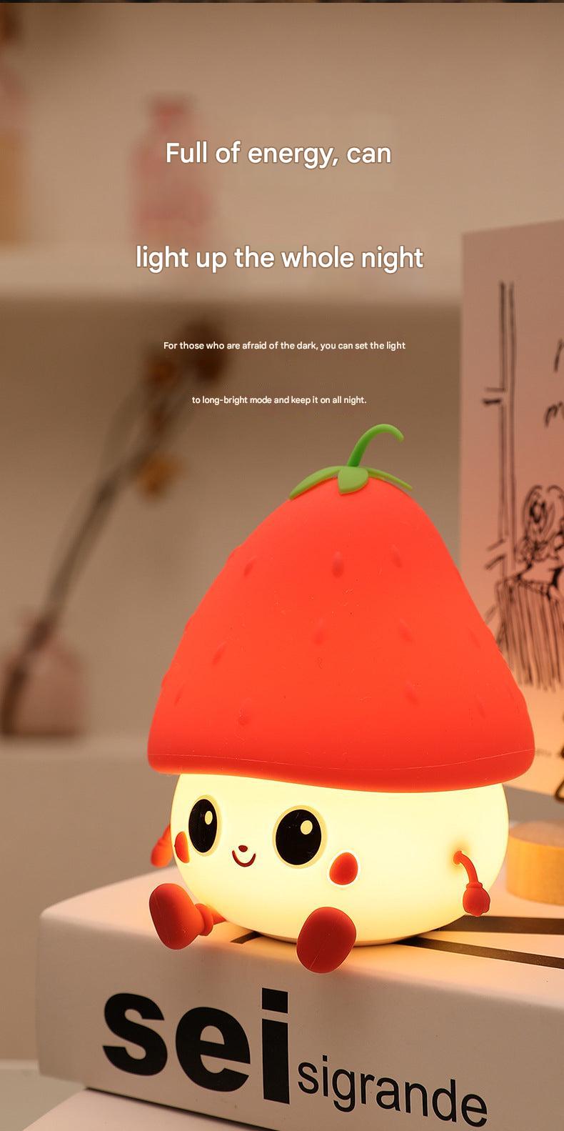 Soft touch silicone lamp close-up