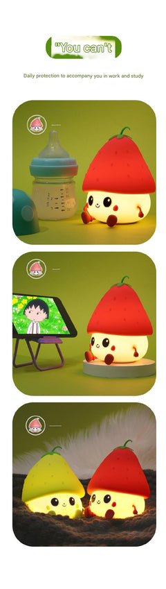 Dimmable soft light night lamp with intelligent voice control