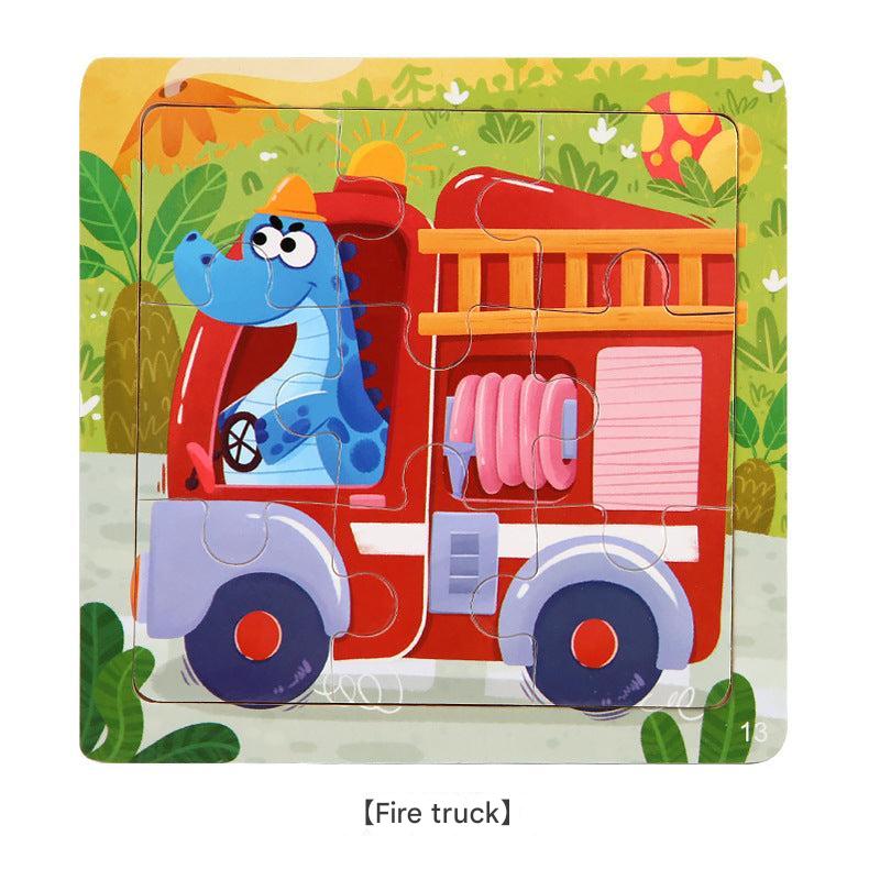 Educational wooden puzzles designed for kids