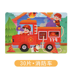 Educational wooden puzzles designed for kids