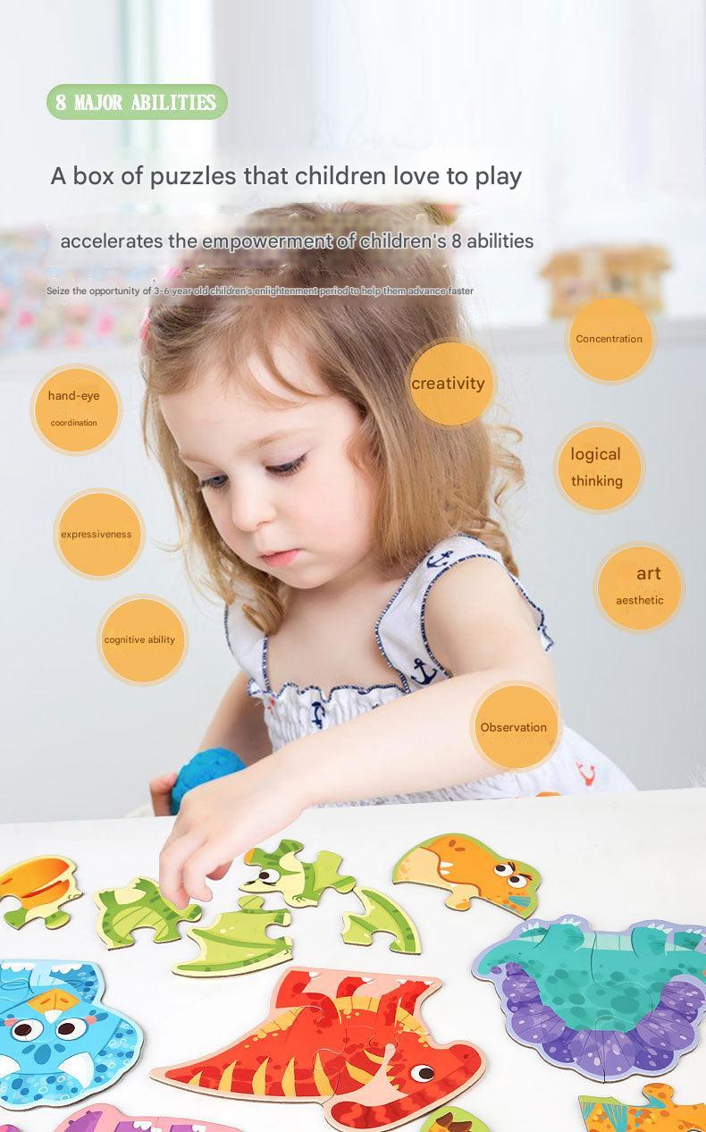 Puzzles displayed in gift box packaging