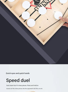 Players engaging in catapult chess game