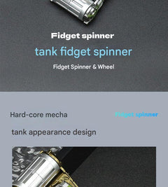 Fidget Spinner Tank Toy in colourful design