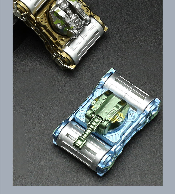 Close-up of Fidget Spinner Tank Toy showing details