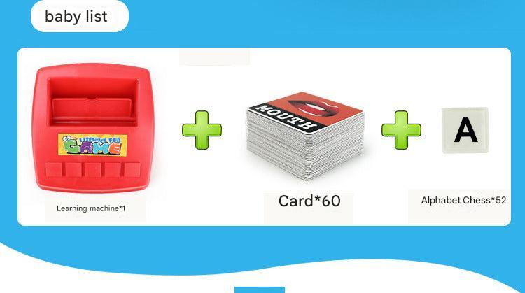 Educational English Learning Puzzle showing alphabet cards