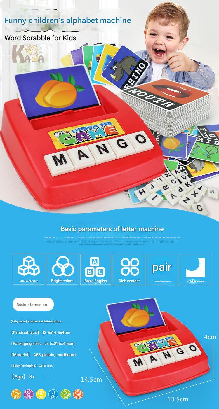 Child-friendly educational toy with colourful designs