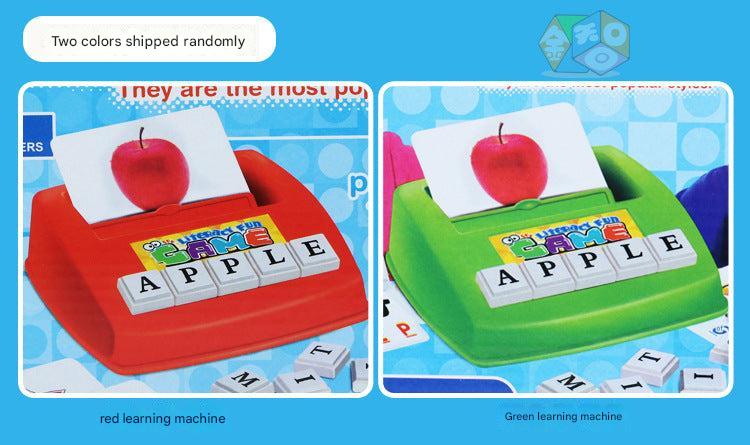 Children matching pictures and words