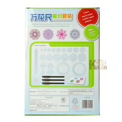 Close-up of floral design rulers for kids
