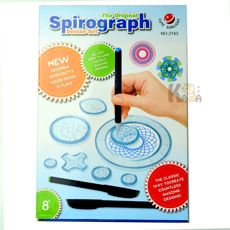 Art supplies set for kids on white background