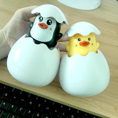 Vibrant Duckling and Penguin Egg Bath Toys