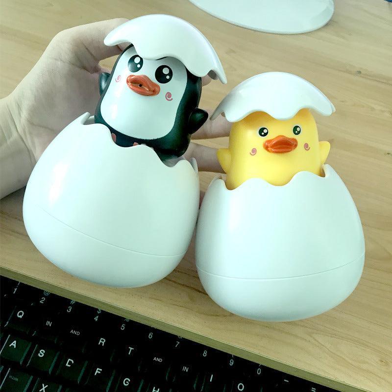 Vibrant Duckling and Penguin Egg Bath Toys