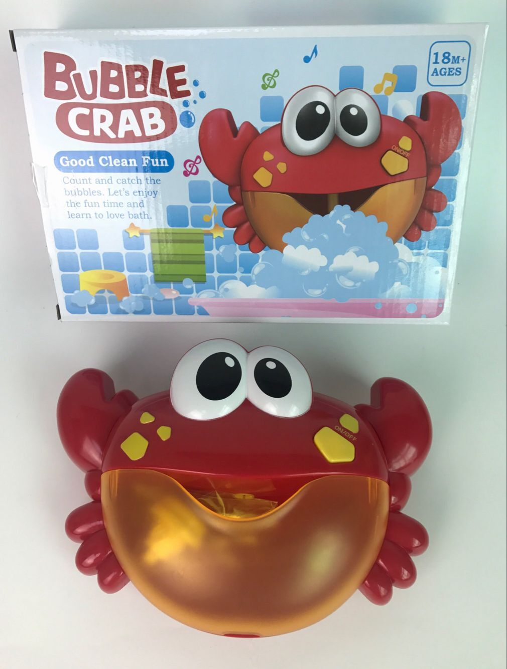 Frog & Crab Bubble Bath Toy packaging