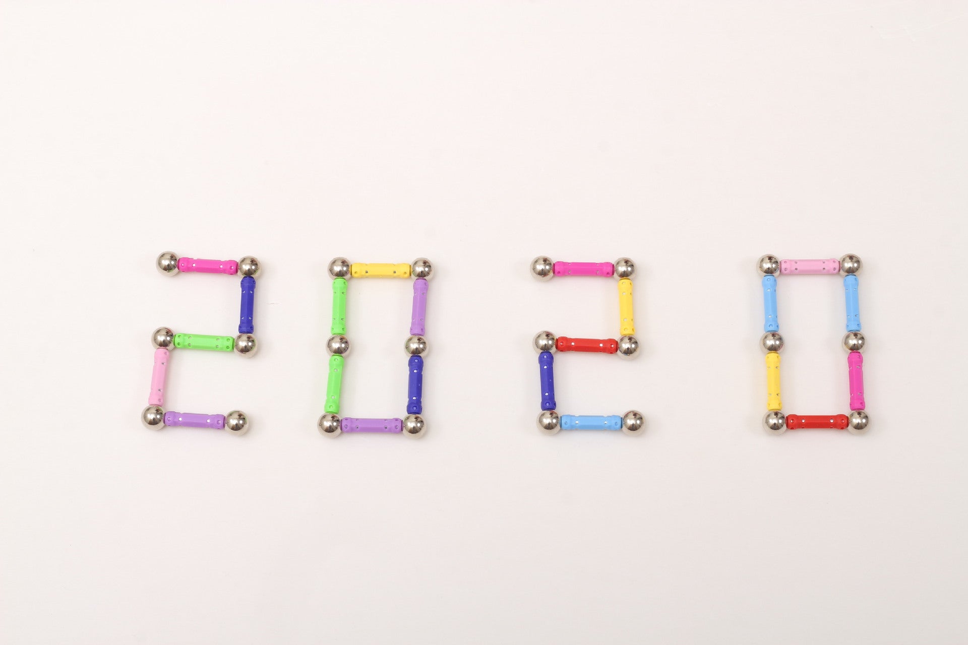 Children playing with magnetic building sticks image 9