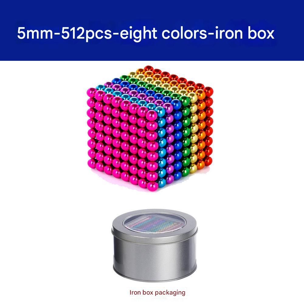 Multicolour magnetic balls arrangement