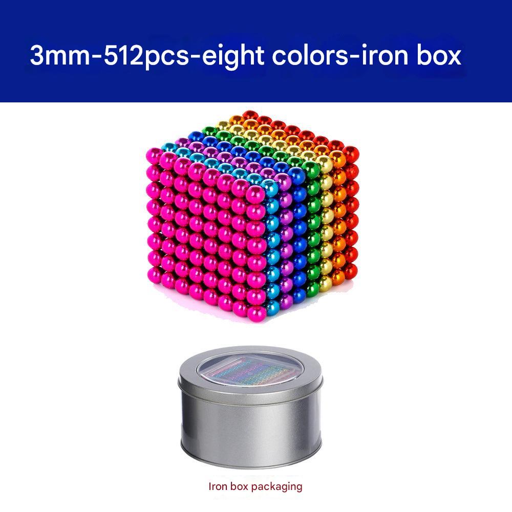Different shapes made with magnetic balls