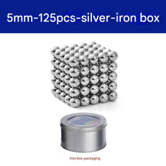Multicolour magnetic balls arrangement