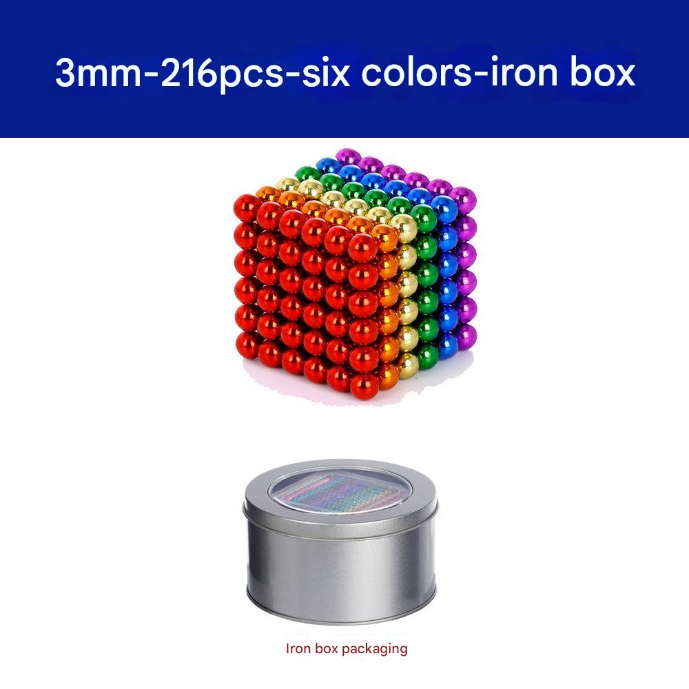 Magnetic balls in varying colours