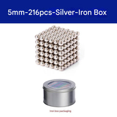 Desk accessory made with magnetic balls