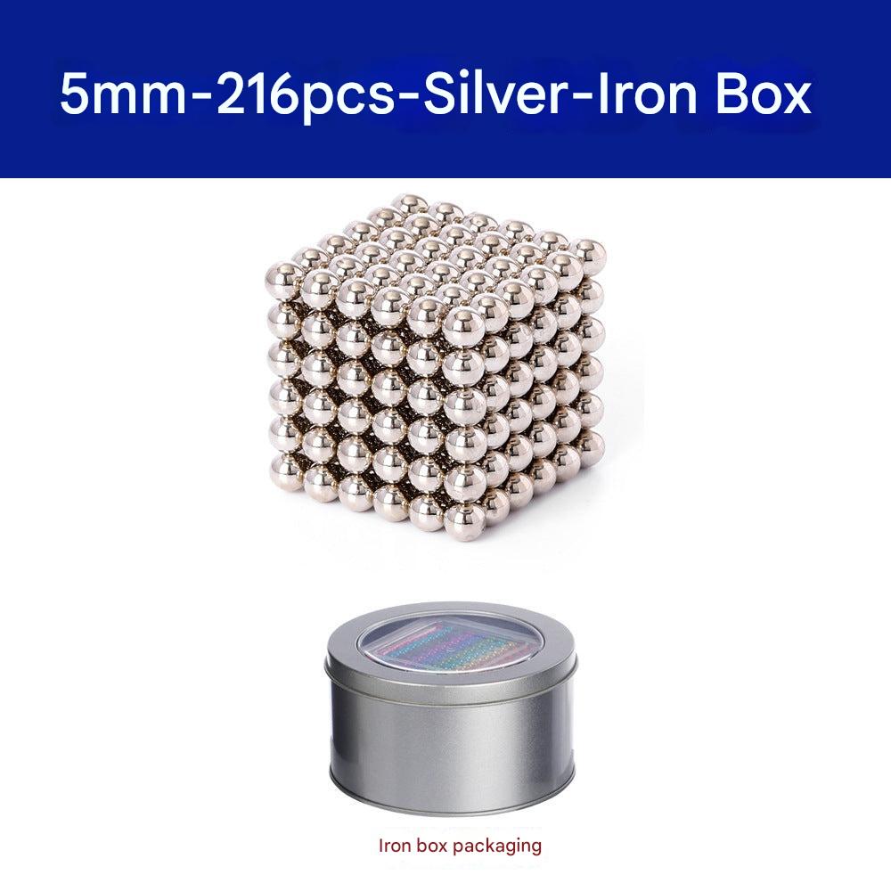 Desk accessory made with magnetic balls