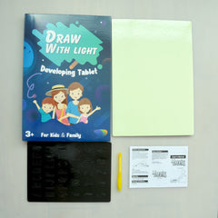 Glow in the dark drawing examples on sketch pad
