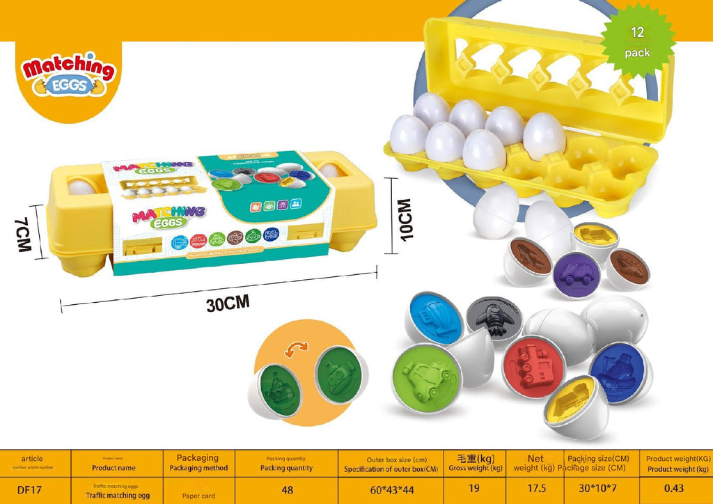 Smart Egg Matching Toy Set packaging 10
