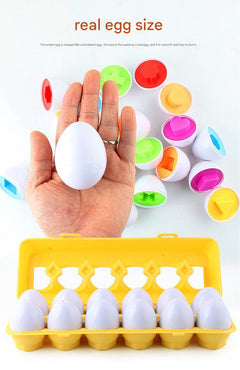 Close-up of the matching twist toy eggs 4