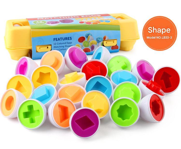 Educational eggs for toddlers with shapes and colours 5