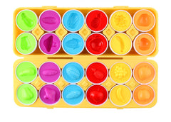 Vibrantly coloured toy eggs for learning 8