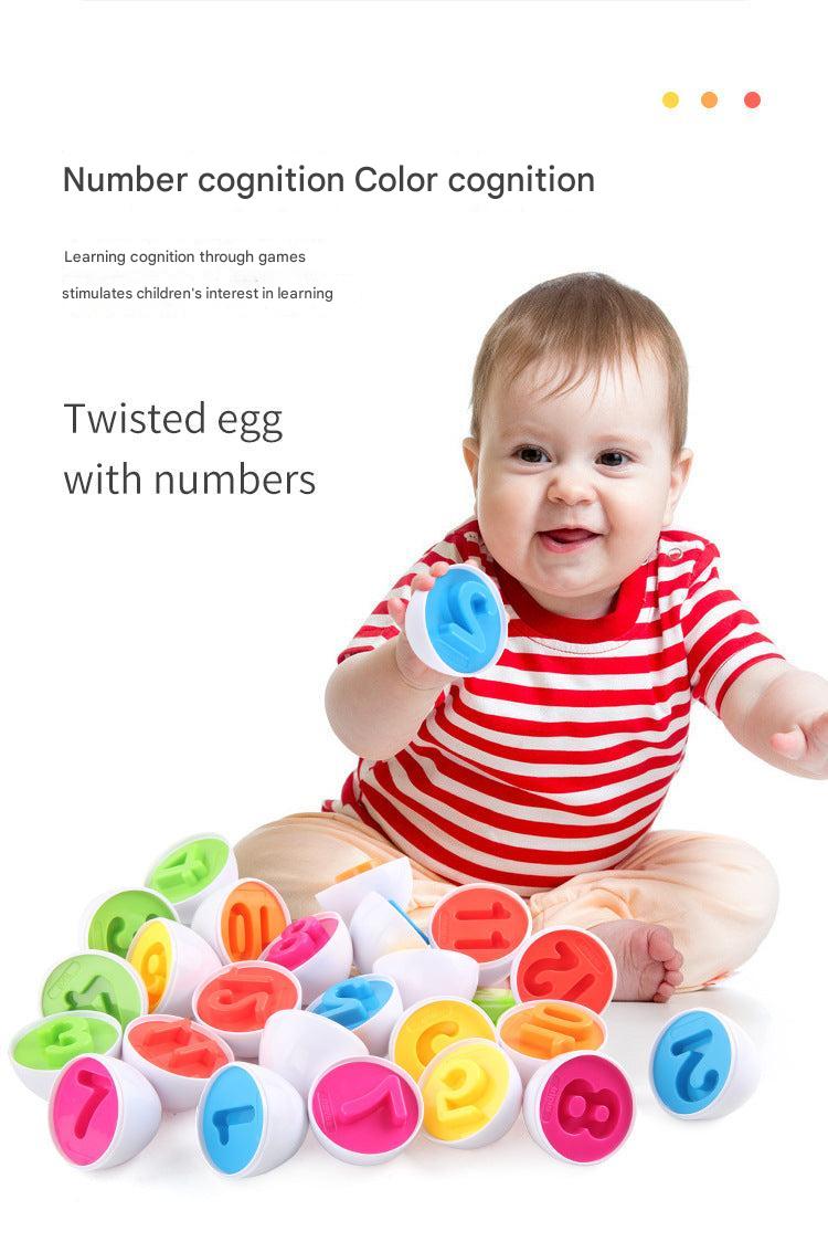 Eggs showcasing various educational themes 2