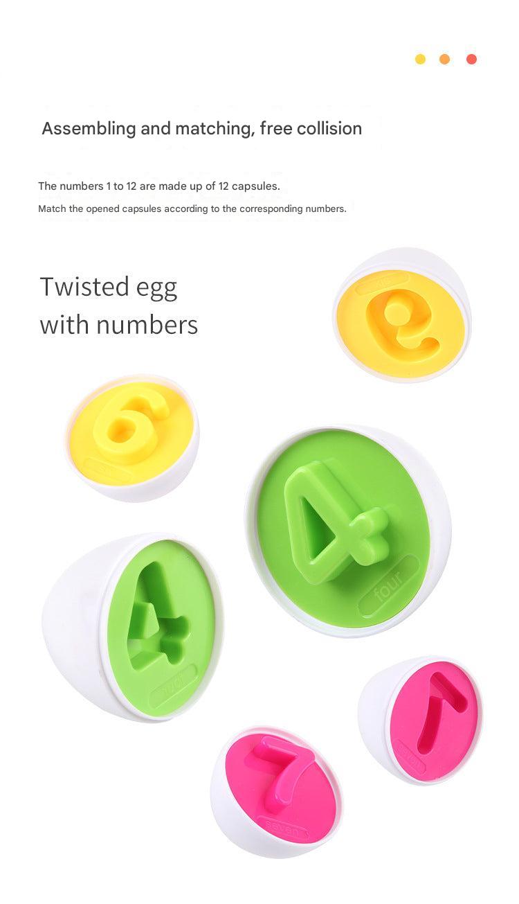 Close-up of the matching twist toy eggs 4