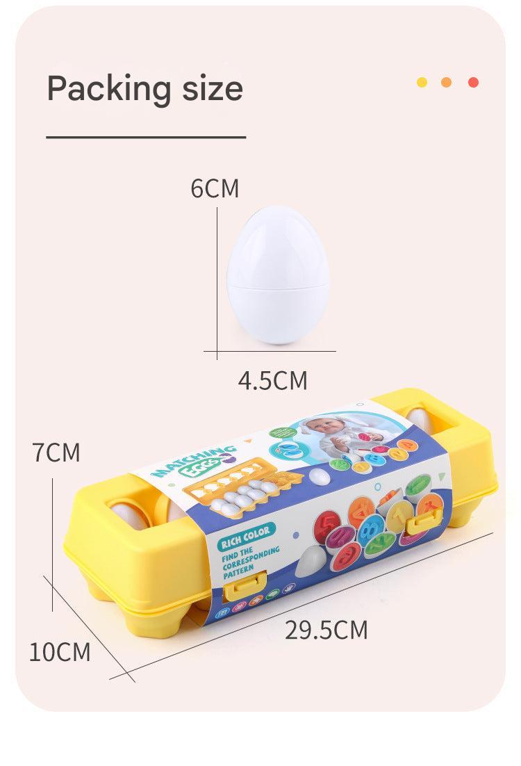 Educational eggs for toddlers with shapes and colours 5