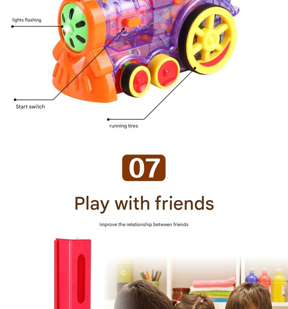 Exciting Game Setup with Domino Train - Image 4