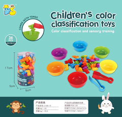 Storage bag for rainbow counting set