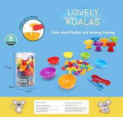 Montessori counting set with storage bag display