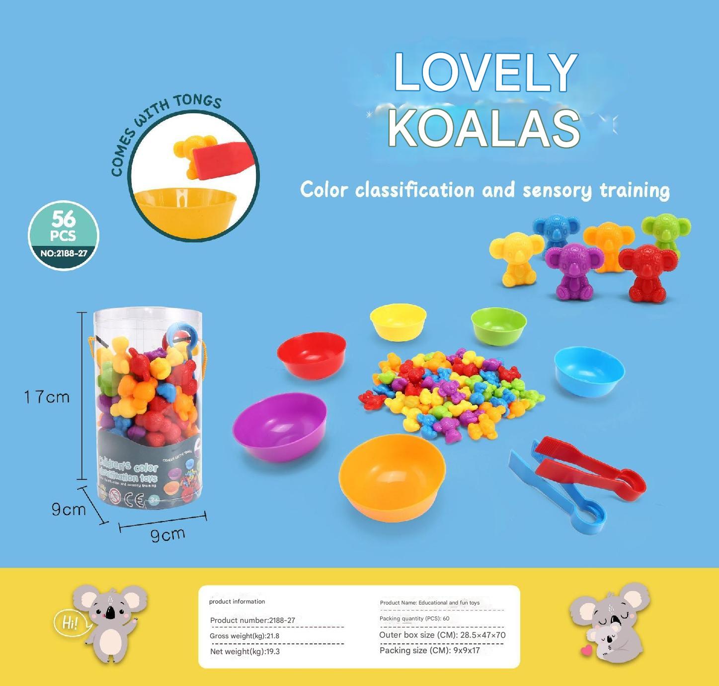 Montessori counting set with storage bag display