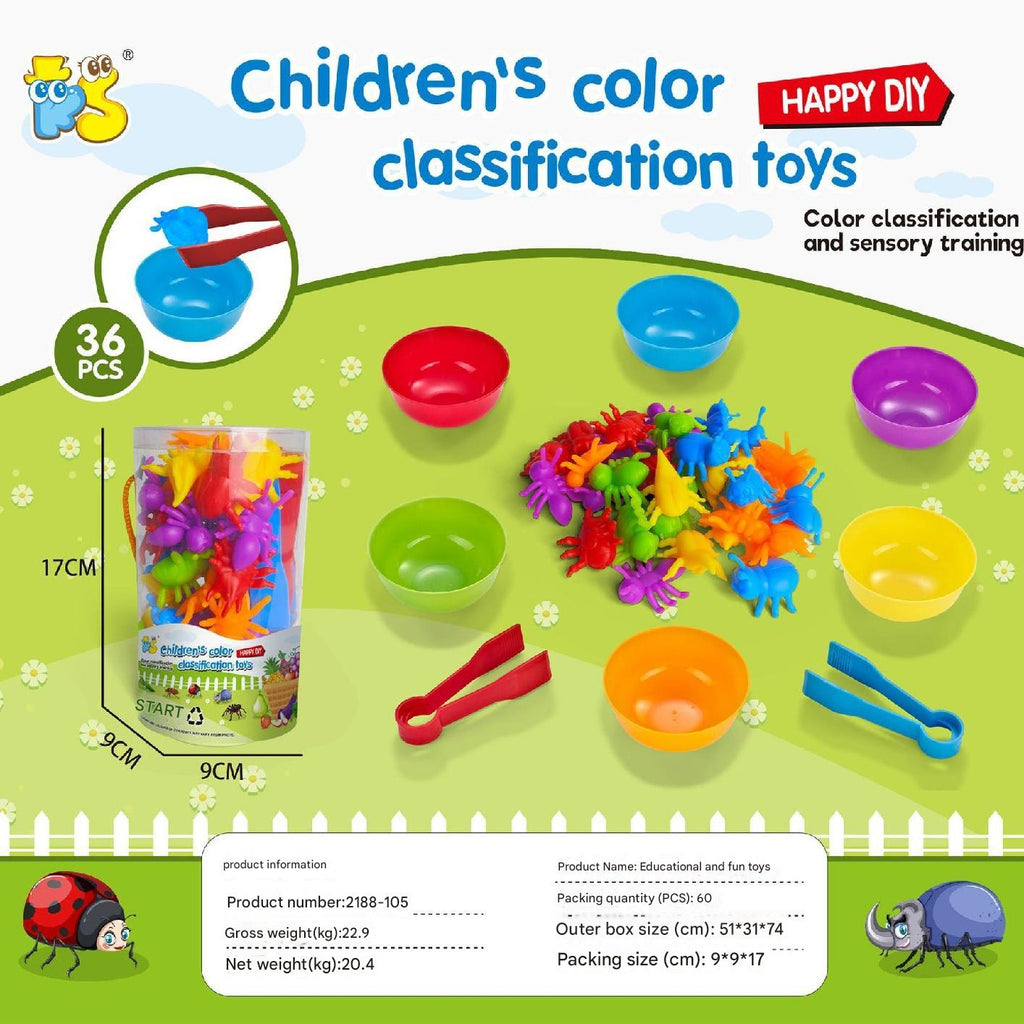 Montessori counting set with storage bag display