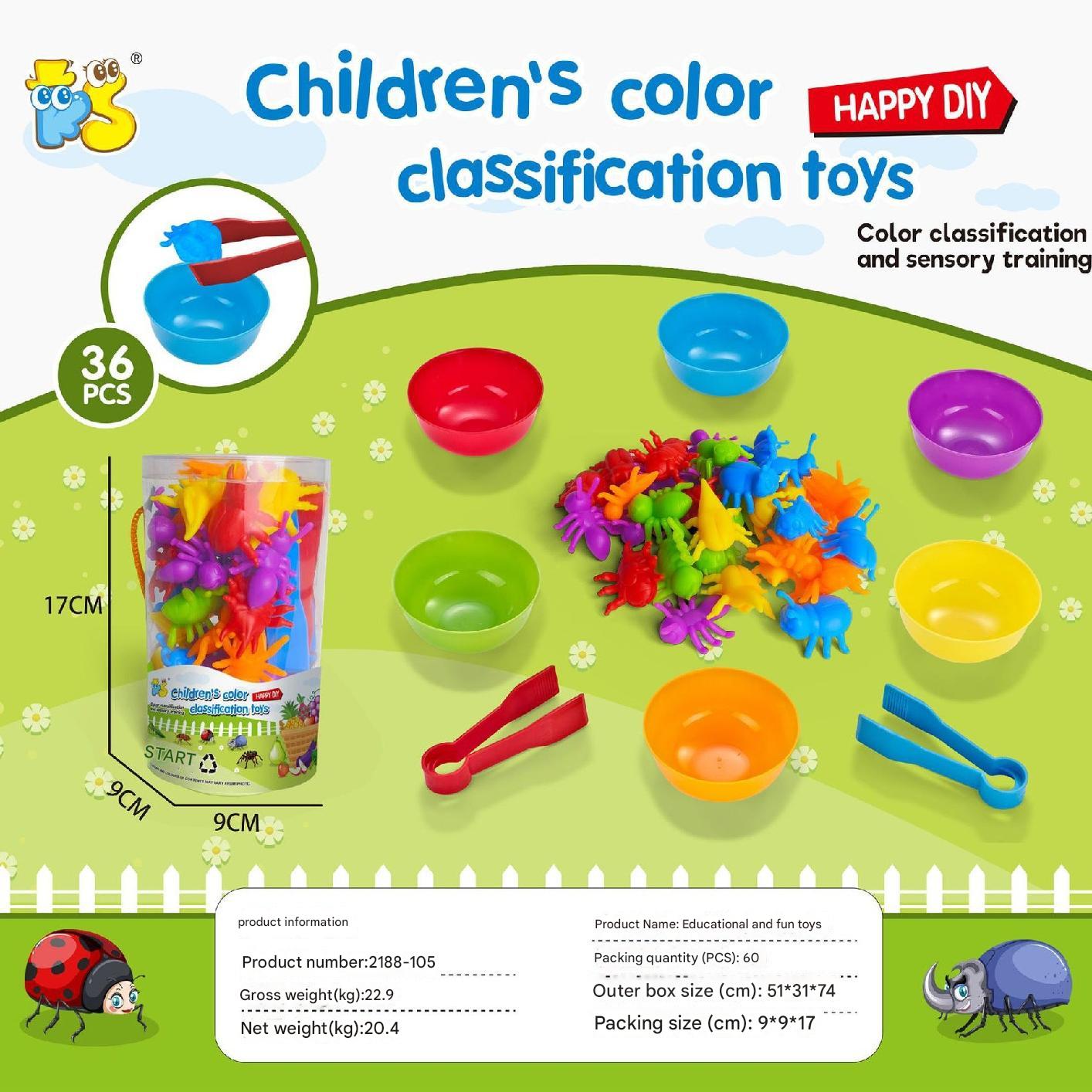 Montessori counting set with storage bag display