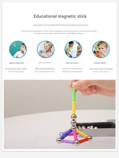 Magnetic Building Blocks Set for Kids with pieces